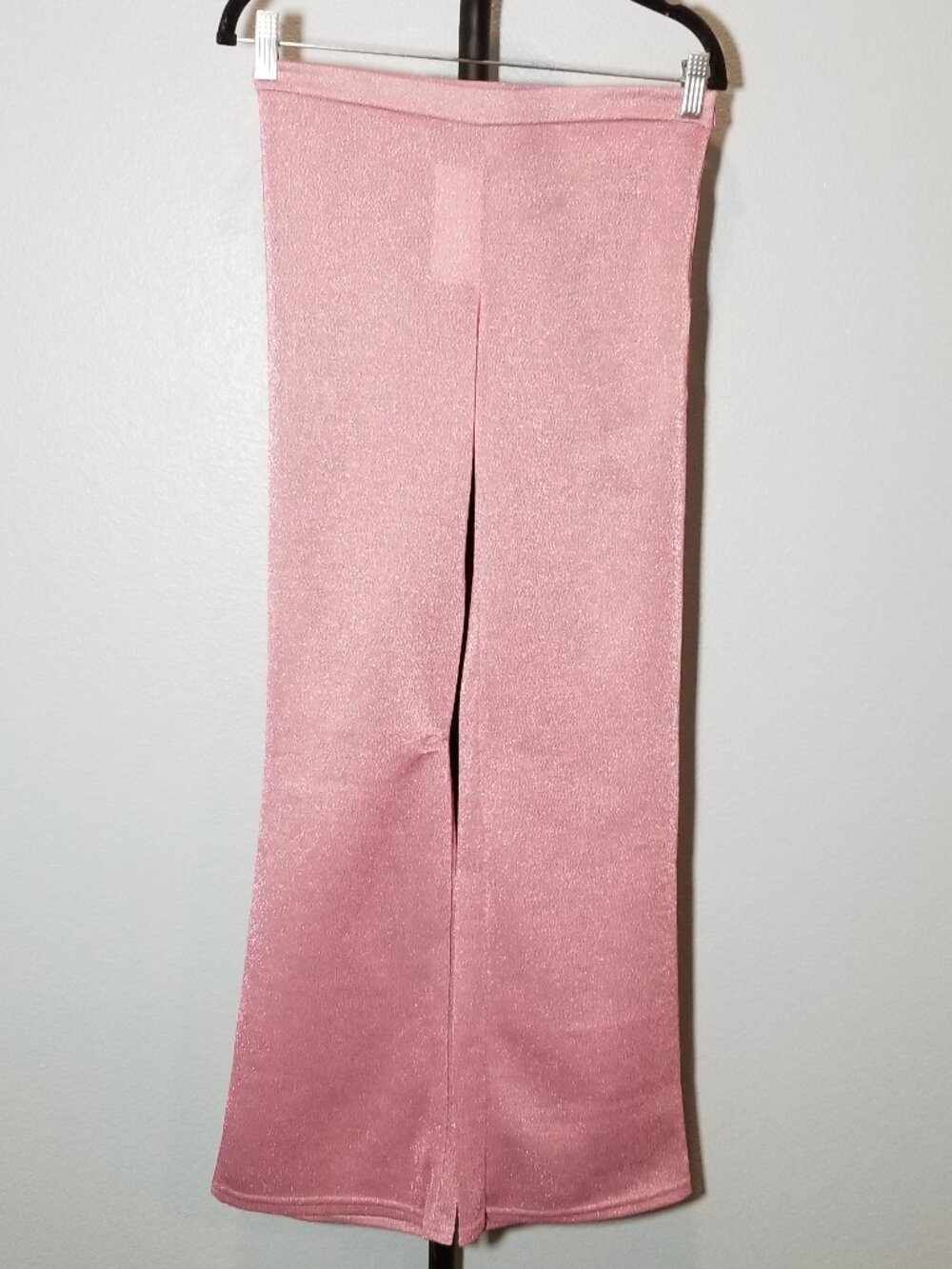 Jaded Rose Pink Flared Pants Womens Size 8 High Rise Sparkle Party Disco 70s NWT